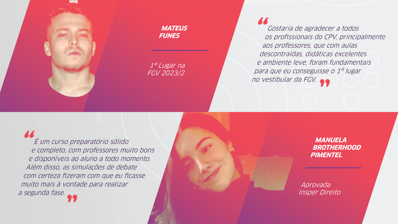 Depoimentos de Aprovados